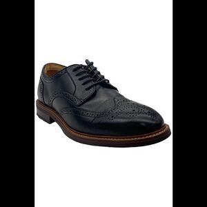 Florsheim Men's Anthem Leather Wingtip Lace-Up Oxford Black - Wide